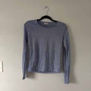 Intimately by Free People sheer blue sparkle long sleeve
